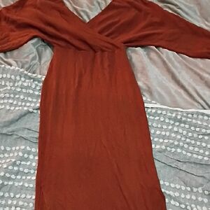 Elegant Brown Women's Dress
